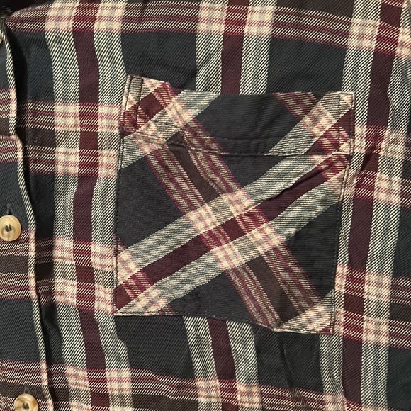 Christopher & Banks Flannel button-up, long-sleeve top *New Condition - Picture 4 of 7